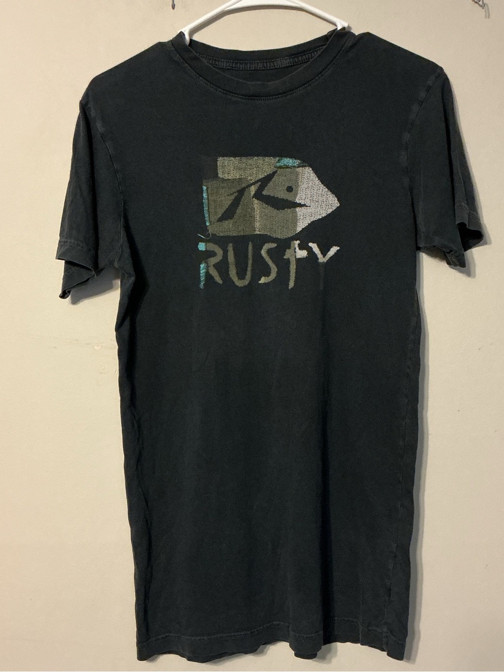 Rusty Vintage Sun Faded Black Tee